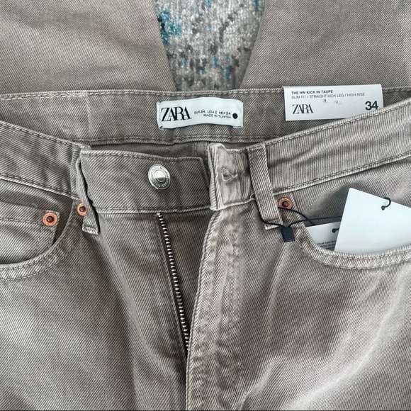 ZARA PREMIUM JEANS IN TAUPE PREMIUM DENIM COLLECTION - Picture 6 of 10
